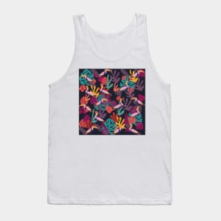 Tropical Jungle and Toucans Pattern Tank Top